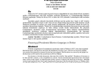 Seçim Kampanyalarının Finansmanı