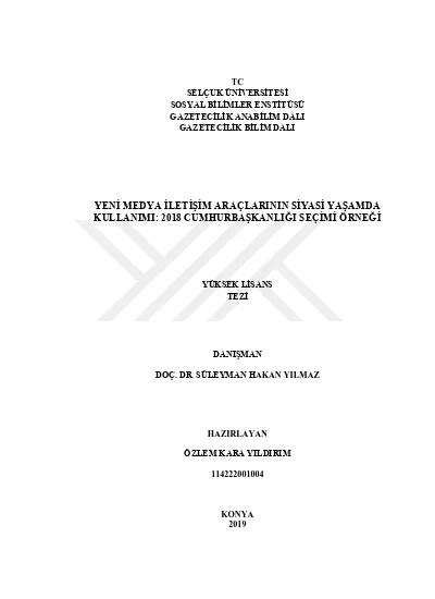 Siyasi İletişimde Yeni Medya Kullanımı