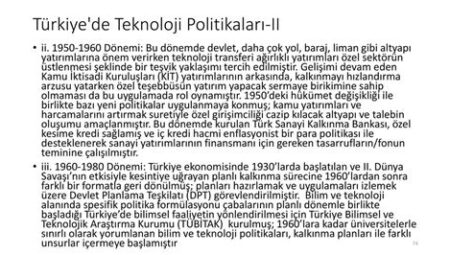 Teknoloji Yatırımlarında Devlet Politikaları