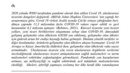 Uluslararası Ticarette Yeni Anlaşmalar