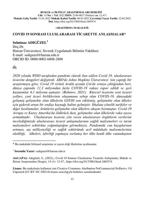 Uluslararası Ticarette Yeni Anlaşmalar